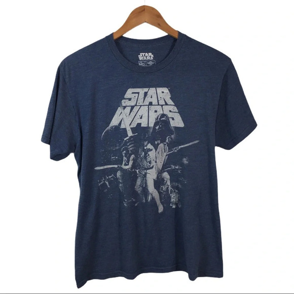 TS28 Star Wars Movie Graphic Sci Fi Shirt M - Picture 1 of 3